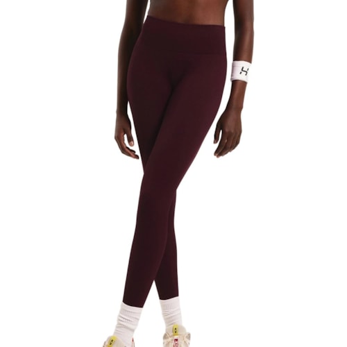 Calça Hering Feminina Fitness Scbp Merlot