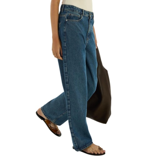 Detalhe - Calça Hering Feminina Jeans H9VR