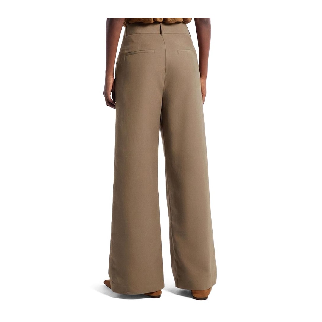 Calça Hering Feminina Social Reta Em Linho K6k9 Bege Calça Hering Feminina Social Reta Em Linho K6k9 Bege