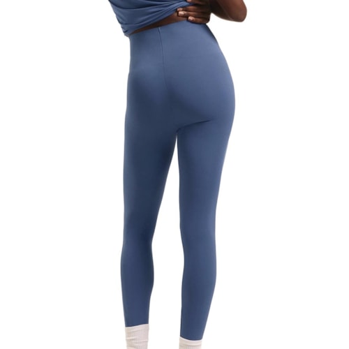 Detalhe - Calça Hering Fitness Sem Costura Scev Azul Anil