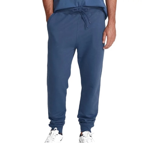 Calça Hering Masculina Moletom 05M3 Azul Escuro