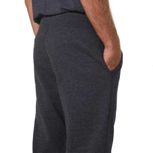 Detalhe - Calça Hering Masculina Moletom 05M3 Mescla Chumbo