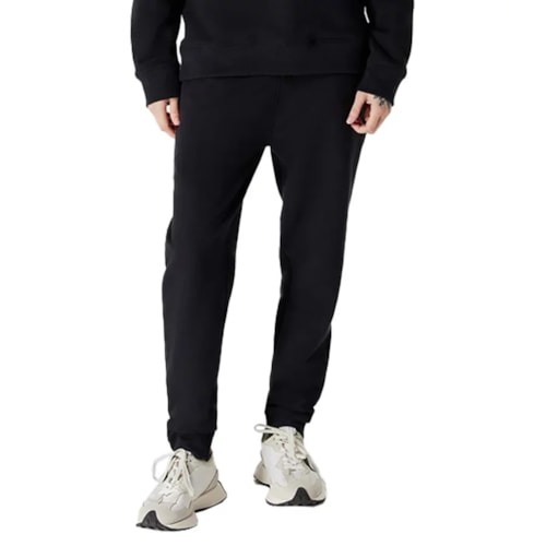 Detalhe - Calça Hering Masculina Moletom 05M3 Preto N1007S