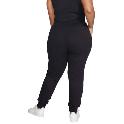 Detalhe - Calça Hering Moletom Feminina 05V2 Preto