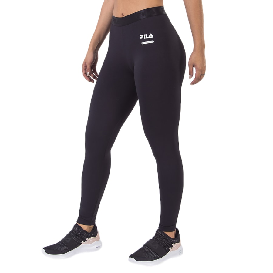 Legging Fila Elastic Antiviral Preta - Compre Agora