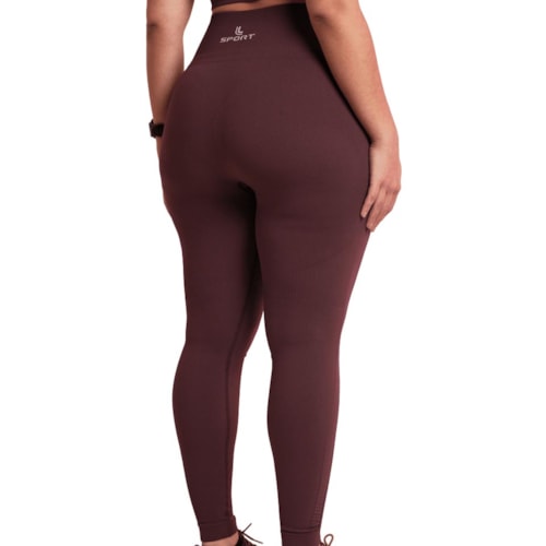 Detalhe - Calça Lupo Legging Basic 71774 Açai