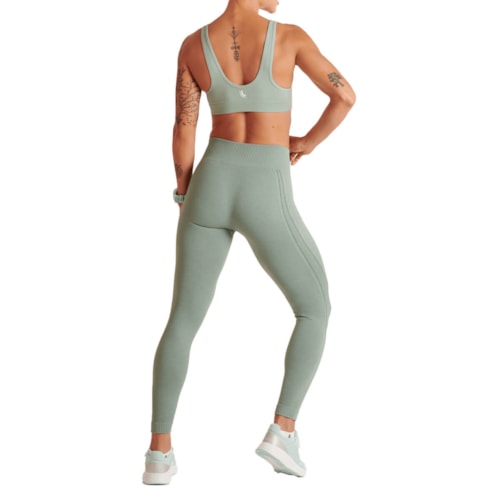 Detalhe - Calça Lupo Legging Max 71053 Verde Fresh
