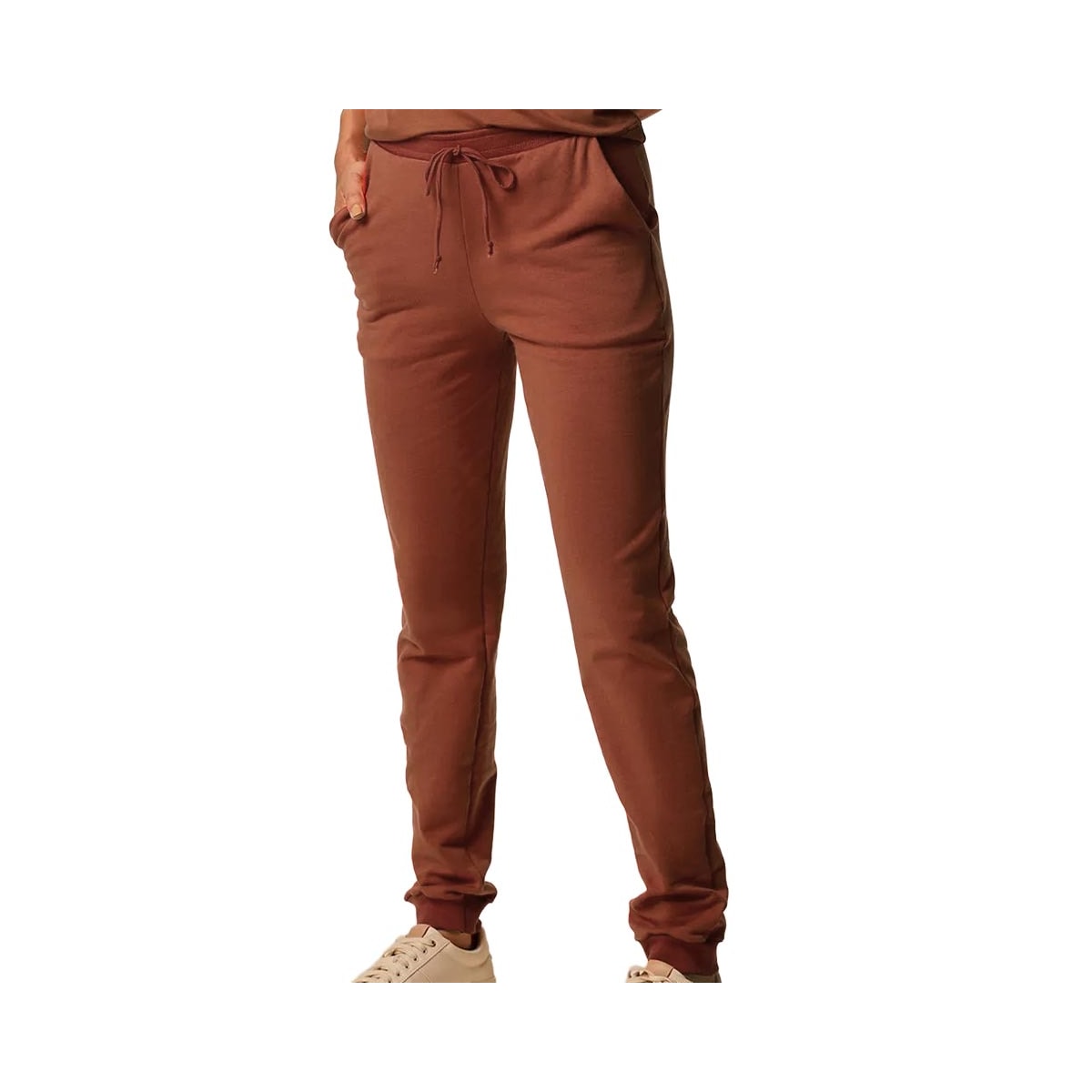 Calça Malwee Feminina Moletom 50965 Marrom Escuro