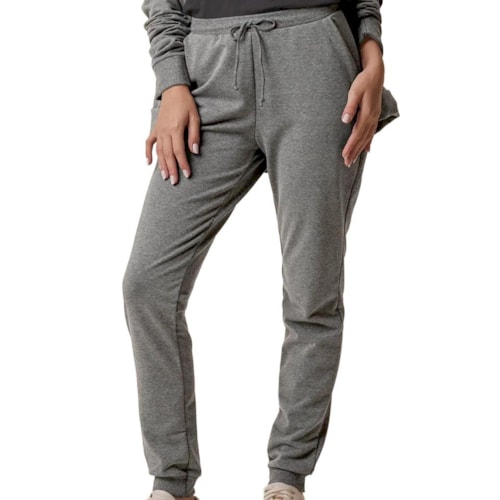 Calça Malwee Feminina Moletom 93003 Mescla