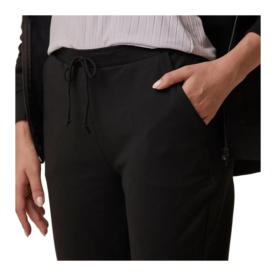 Calça Malwee Feminina Moletom 93003 Preto