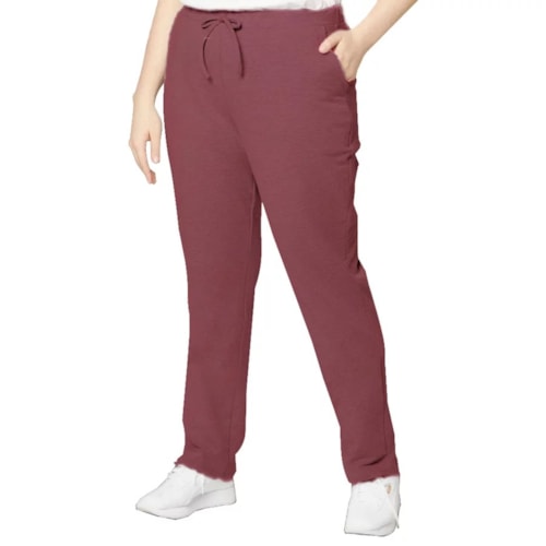 Detalhe - Calça Malwee Moletom 98612 Goiaba