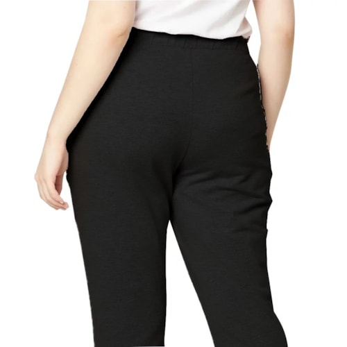 Detalhe - Calça Malwee Moletom 98612 Preto