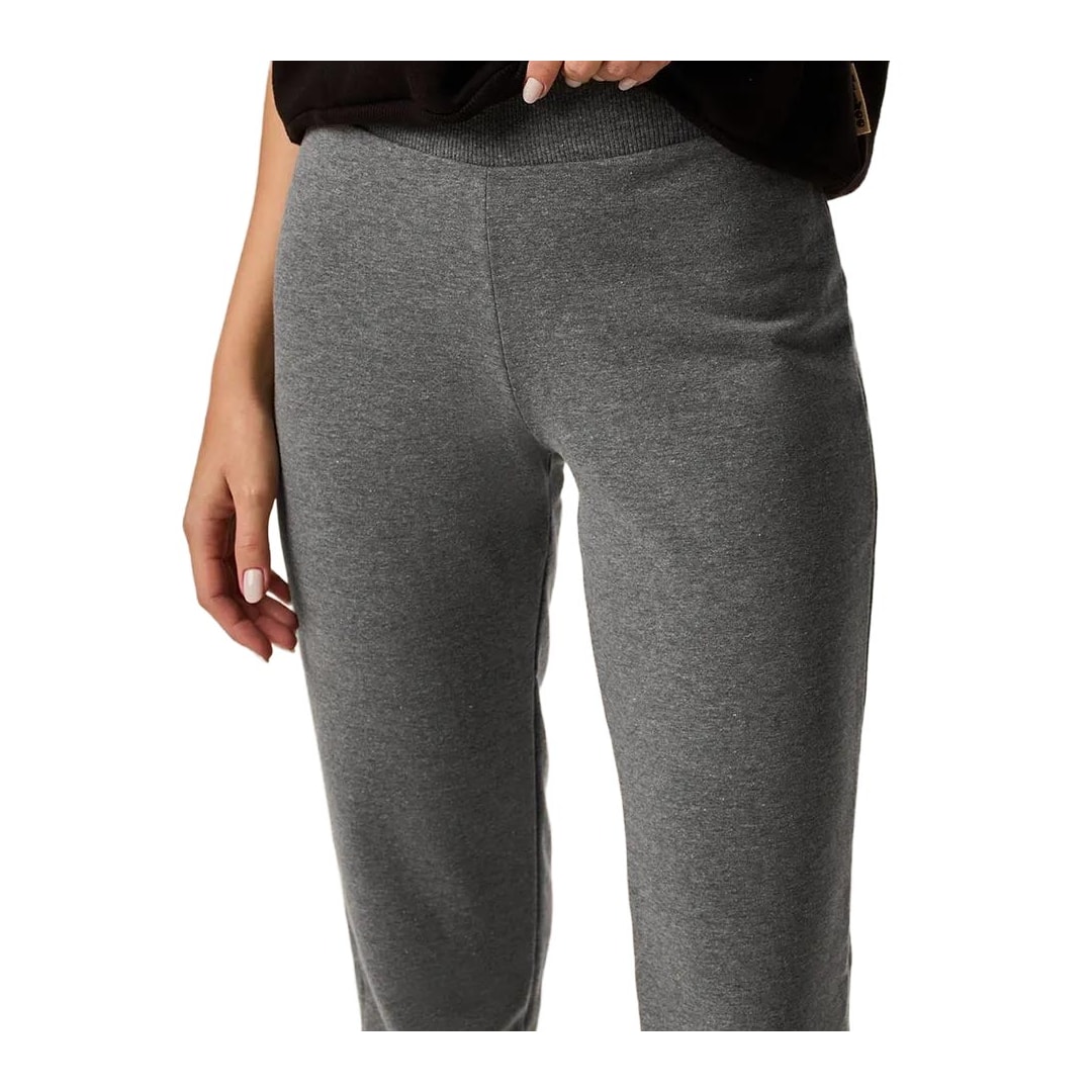 Calça Malwee Moletom Feminina 26303 Cinza Mescla