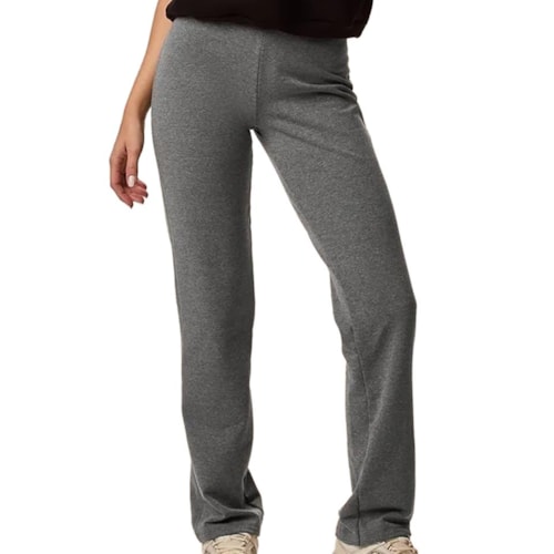 Calça Malwee Moletom Feminina 26303 Cinza Mescla