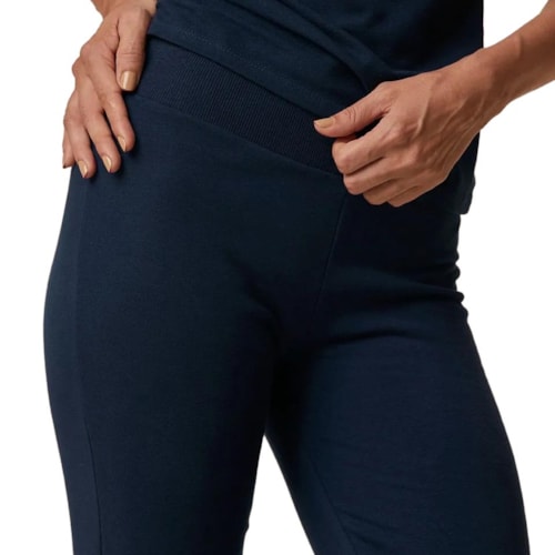Detalhe - Calça Malwee Moletom Feminina 26303 Marinho