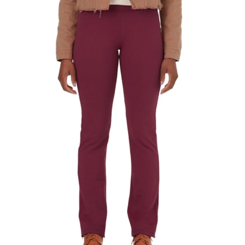 Calça Malwee Moletom Feminina 26303 Marsala