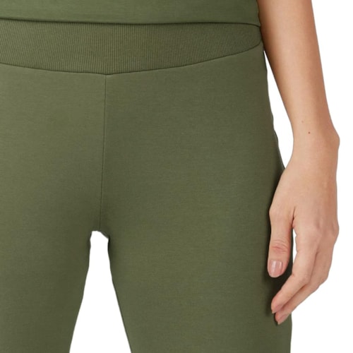 Detalhe - Calça Malwee Moletom Feminina 26303 Musgo