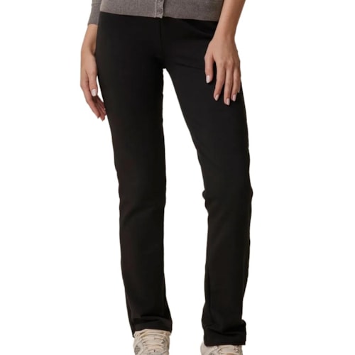 Calça Malwee Moletom Feminina 26303 Preto