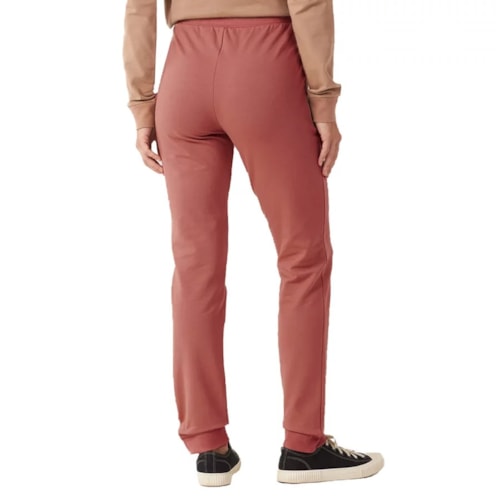 Detalhe - Calça Malwee Moletom Tradicional 50965 Goiaba