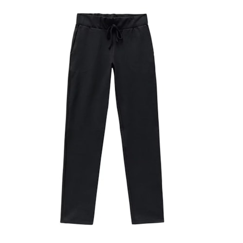 Detalhe - Calça Malwee Reta Moletom 50964 Preto