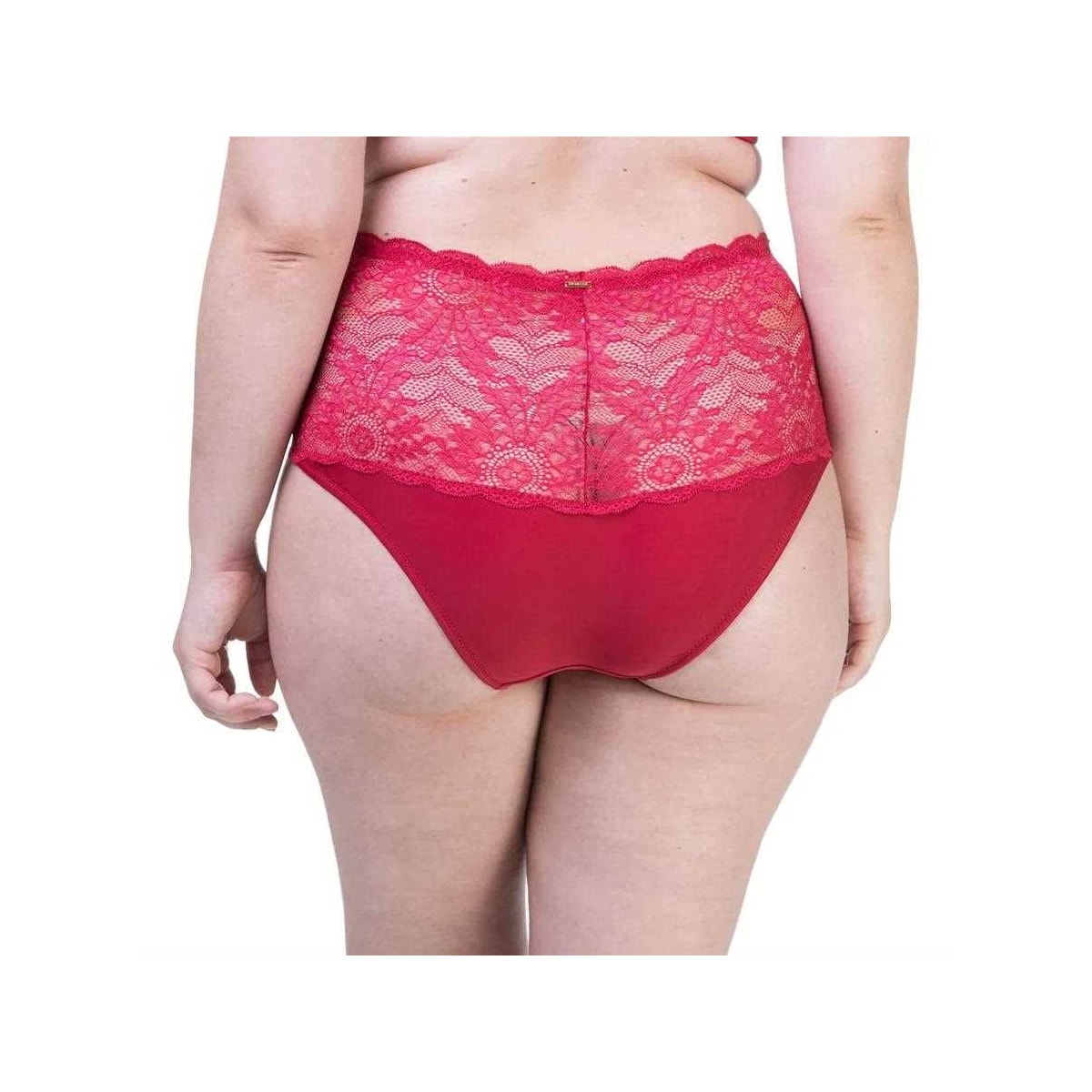 Calça Marcyn Alta Lateral Renda 534.382 Cereja