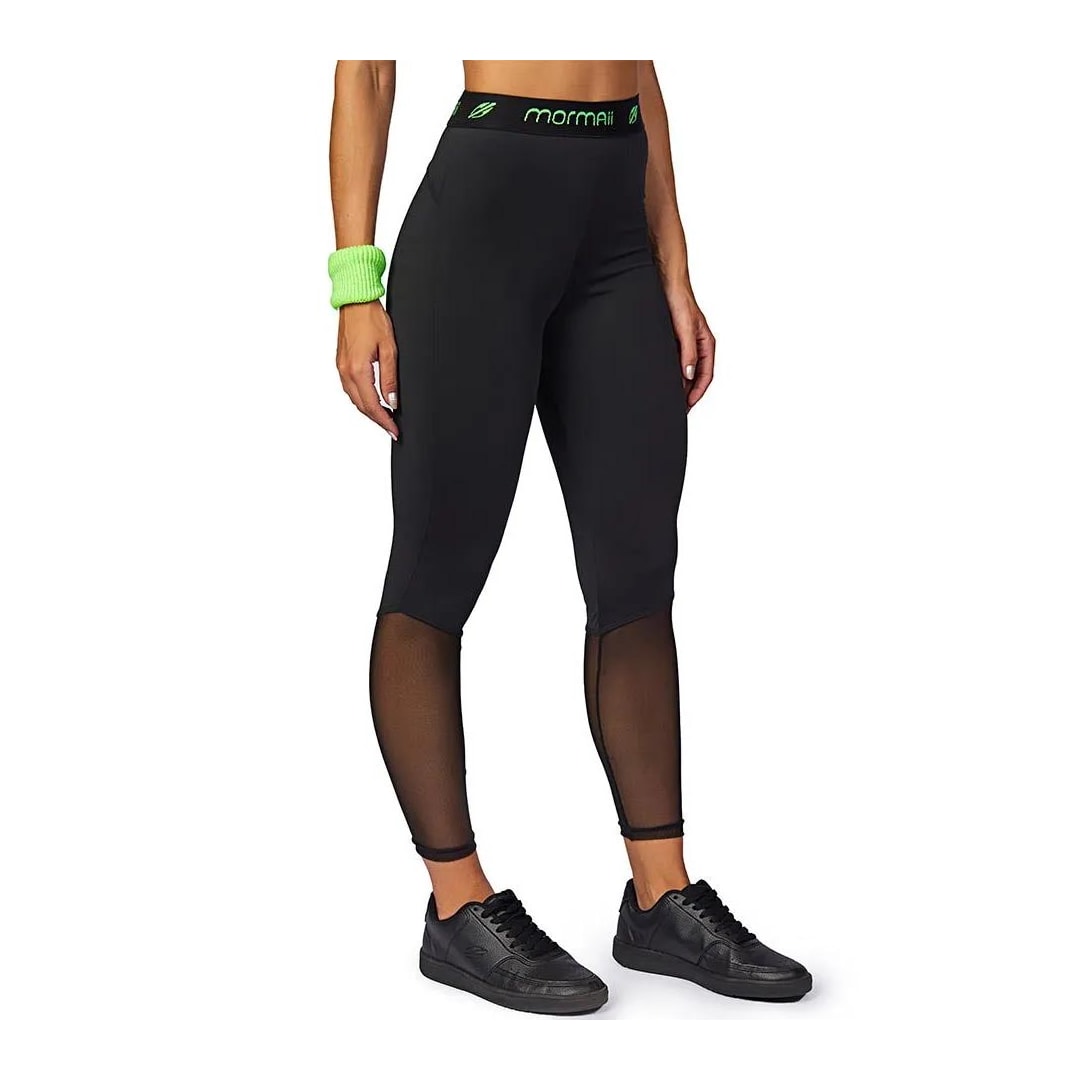Calça Mormaii Legging Termocolante 80011 Preto/Verde Neon Calça Mormaii Legging Termocolante 80011 Preto/Verde Neon