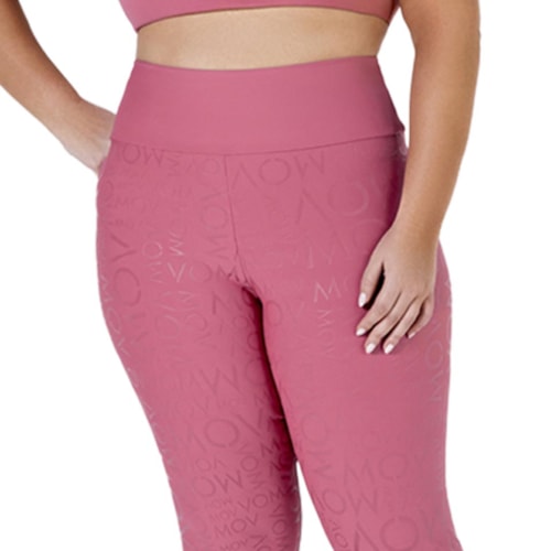 Detalhe - Calça Mov Blackout Fitness V0002 Blush