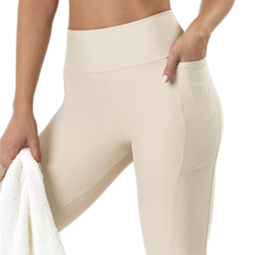 Detalhe - Calça Mov Fusô Blackout Fitness M0162 Camurca