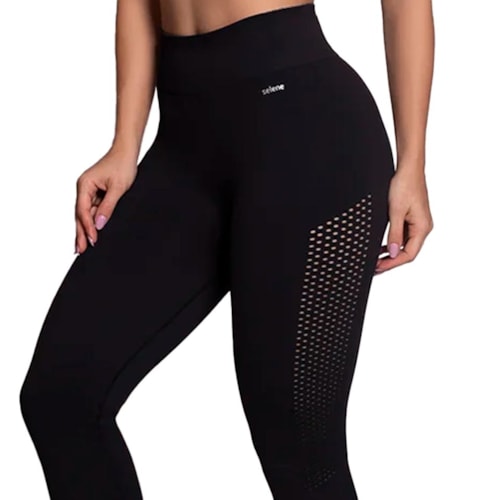 Detalhe - Calça Selene Fitness 20960 Preto