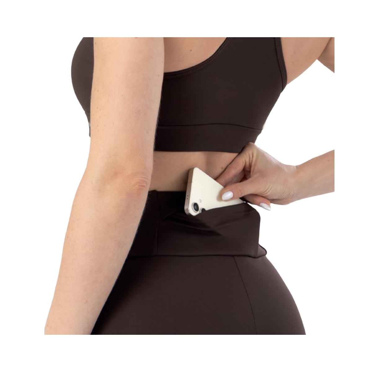 Calça Selene Fitness Com Bolso 24696 Cafe Calça Selene Fitness Com Bolso 24696 Cafe