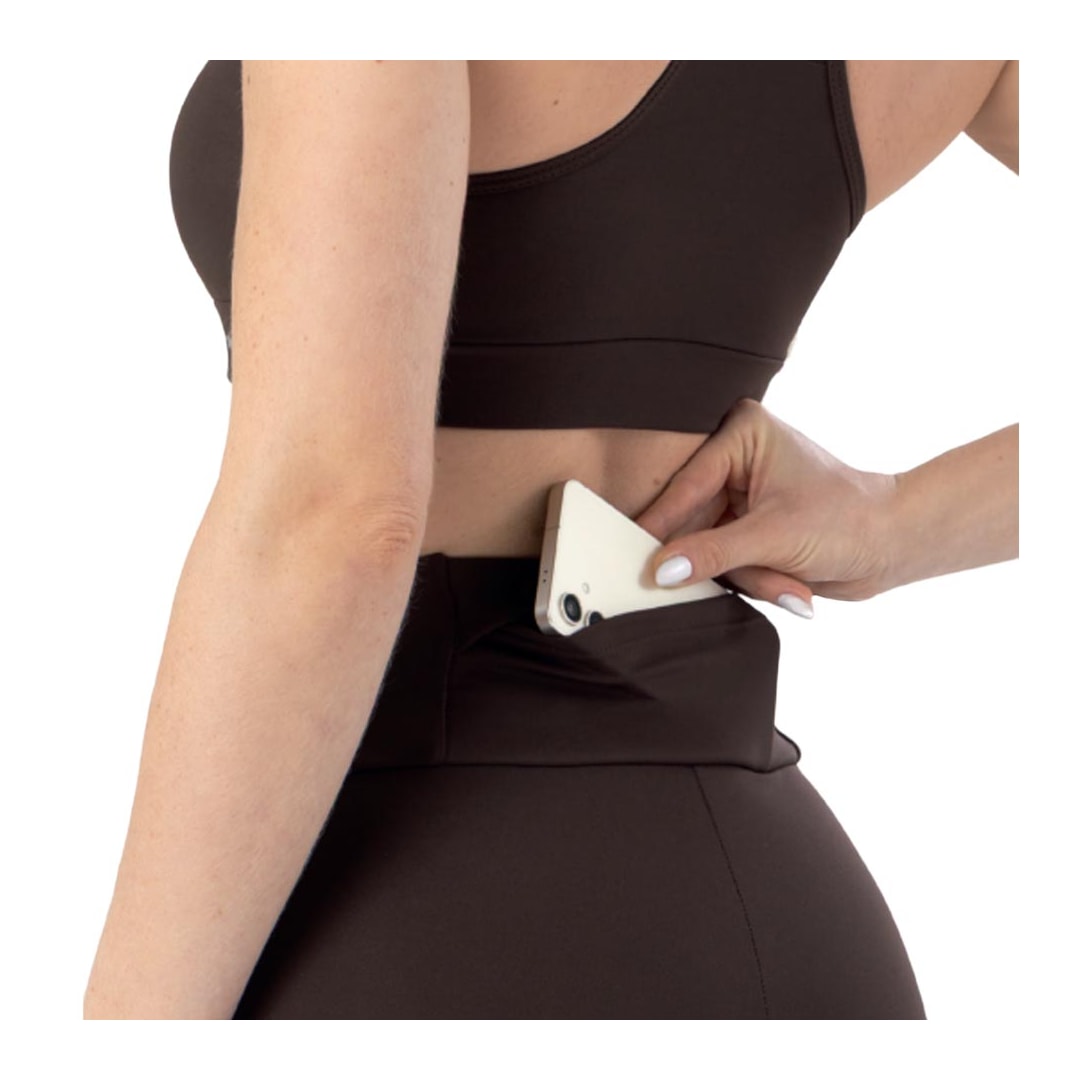 Calça Selene Fitness Com Bolso 24696 Cafe Calça Selene Fitness Com Bolso 24696 Cafe