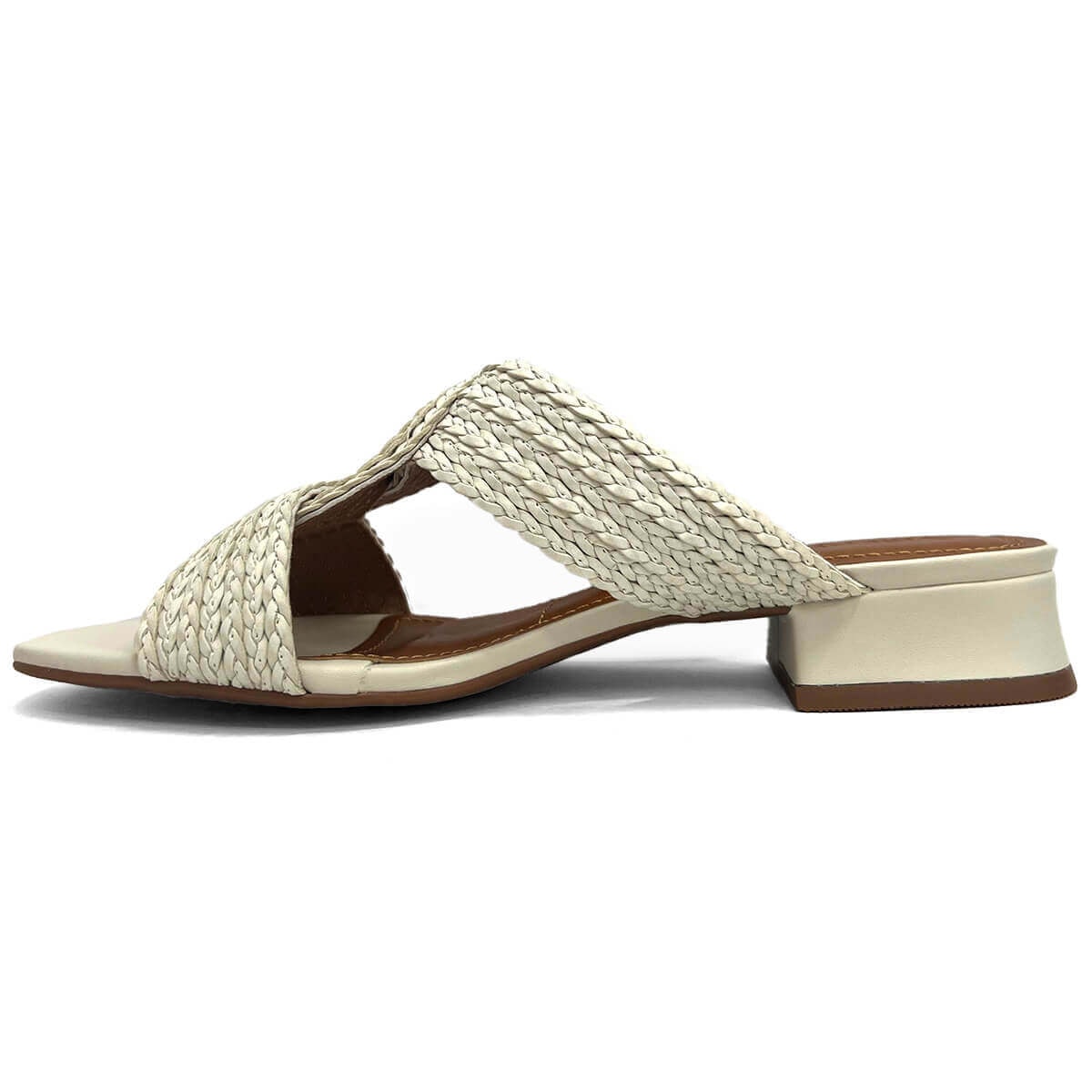 Calçados Feminino Valentina Tamanco Feminino Salto Baixo 455007 Off White Calçados Feminino Valentina Tamanco Feminino Salto Baixo 455007 Off White