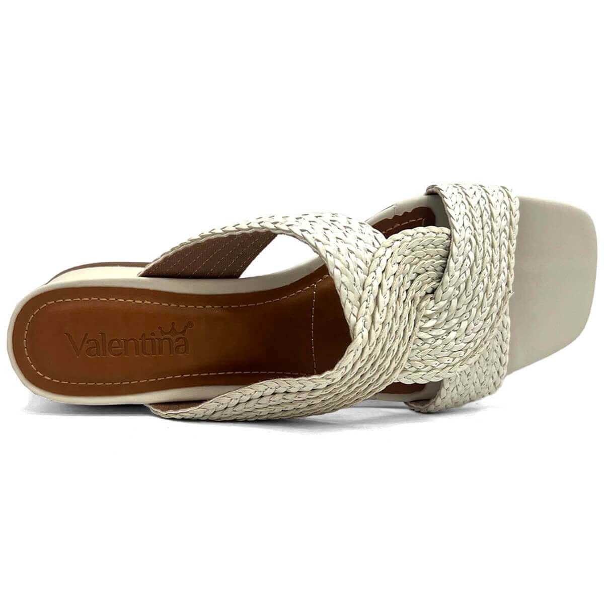 Calçados Feminino Valentina Tamanco Feminino Salto Baixo 455007 Off White Calçados Feminino Valentina Tamanco Feminino Salto Baixo 455007 Off White