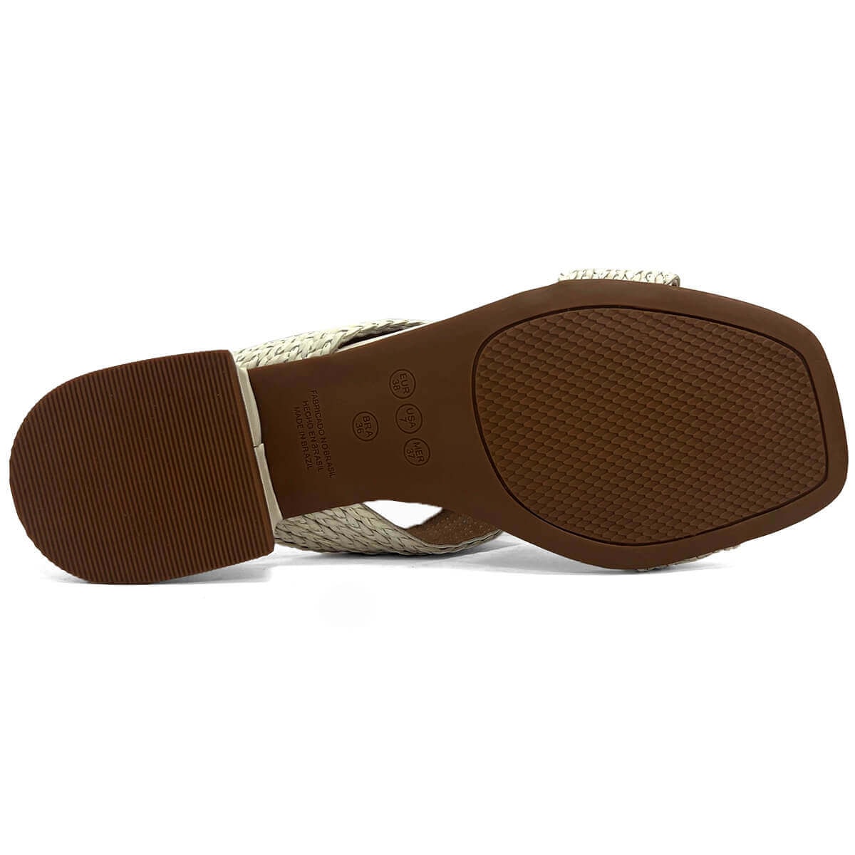 Calçados Feminino Valentina Tamanco Feminino Salto Baixo 455007 Off White