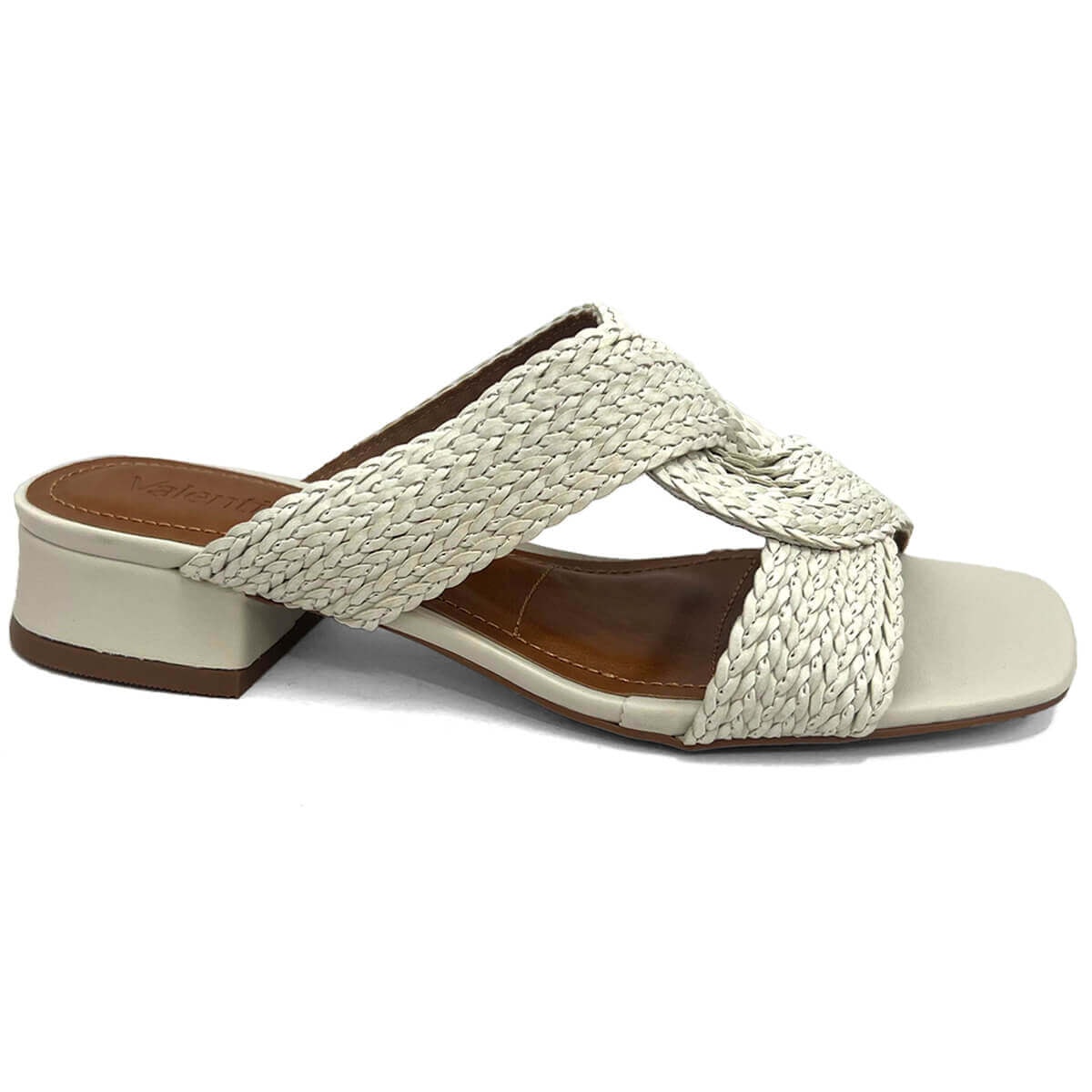 Calçados Feminino Valentina Tamanco Feminino Salto Baixo 455007 Off White Calçados Feminino Valentina Tamanco Feminino Salto Baixo 455007 Off White