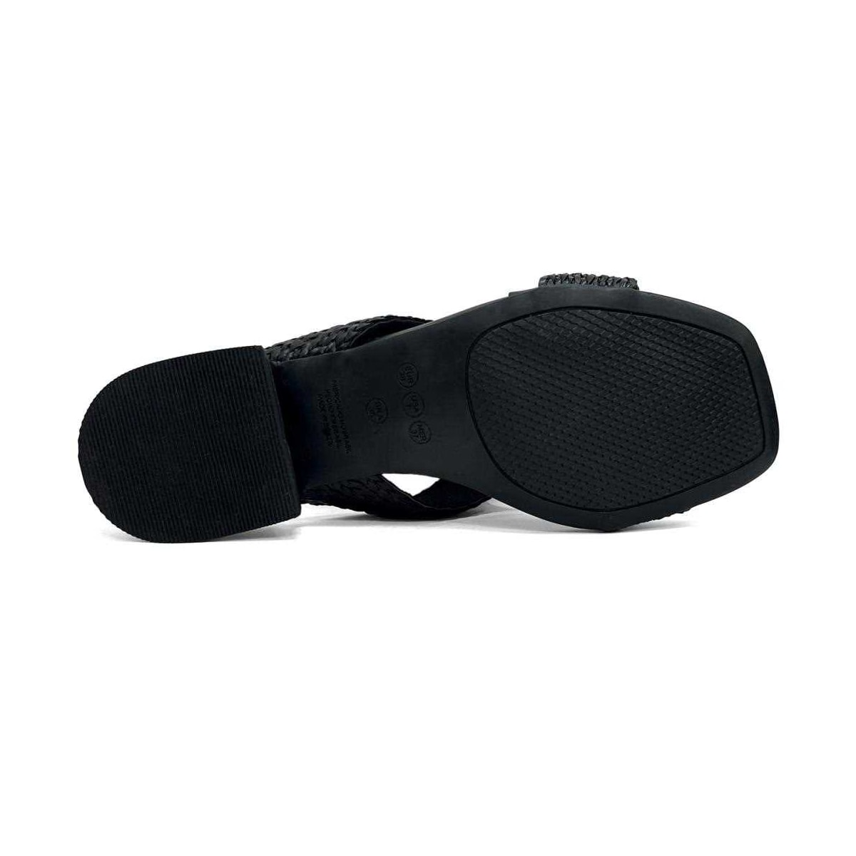 Calçados Feminino Valentina Tamanco Feminino Salto Baixo 455007 Preto