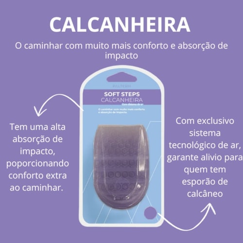 Detalhe - Calcanheira Palterm Soft Steps De Gel 402 Incolor