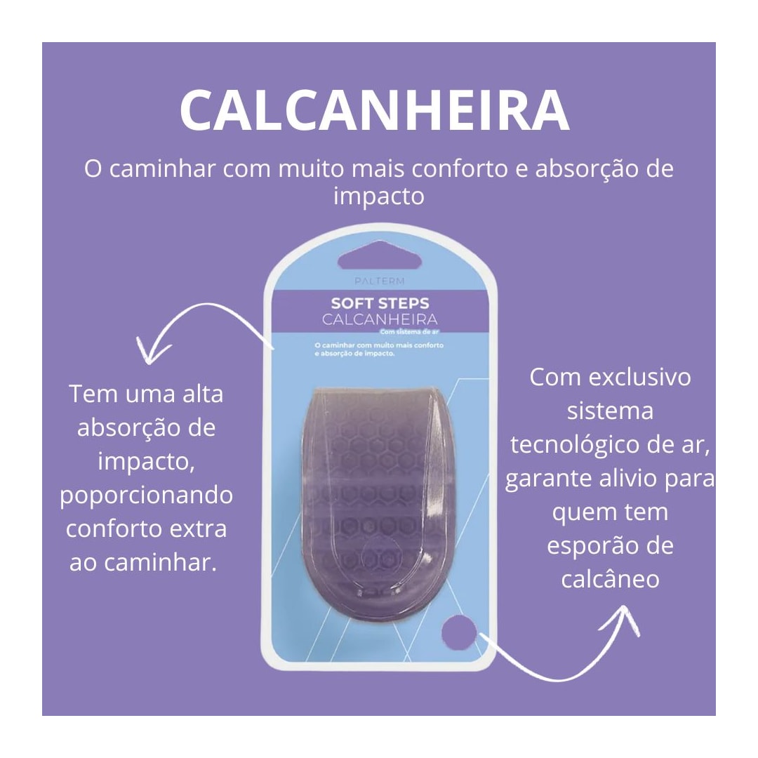 Calcanheira Palterm Soft Steps De Gel 402 Incolor