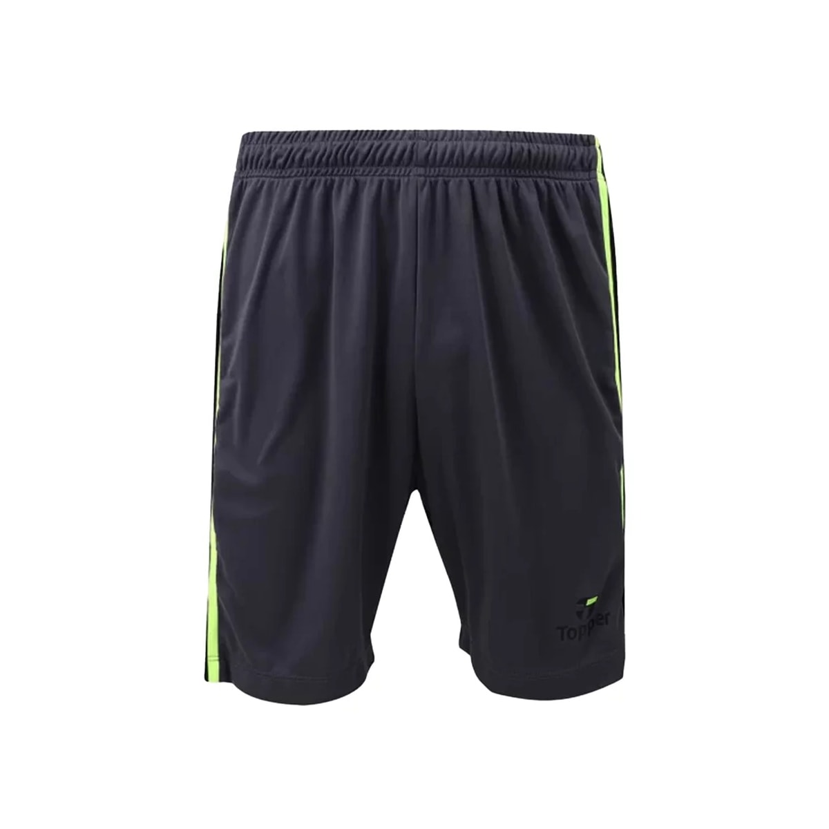 Calção Topper Futebol Dominator Novo 4323052 Grafite/Preto Calção Topper Futebol Dominator Novo 4323052 Grafite/Preto