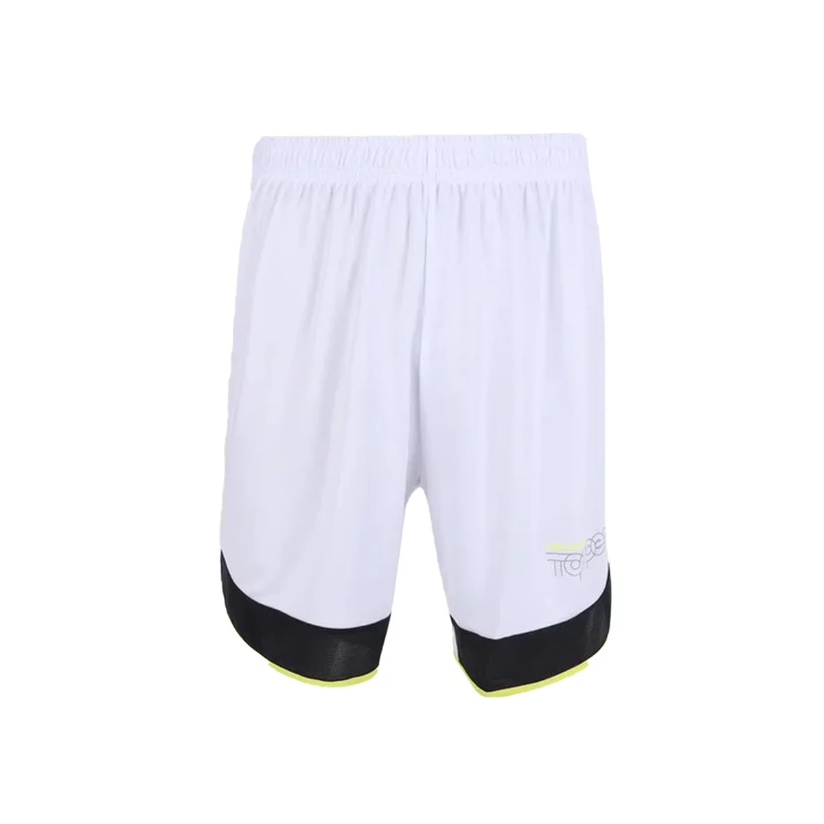 Calção Topper Masculino Futebol Velocity Ii Branco/Preto/Verde Calção Topper Masculino Futebol Velocity Ii Branco/Preto/Verde