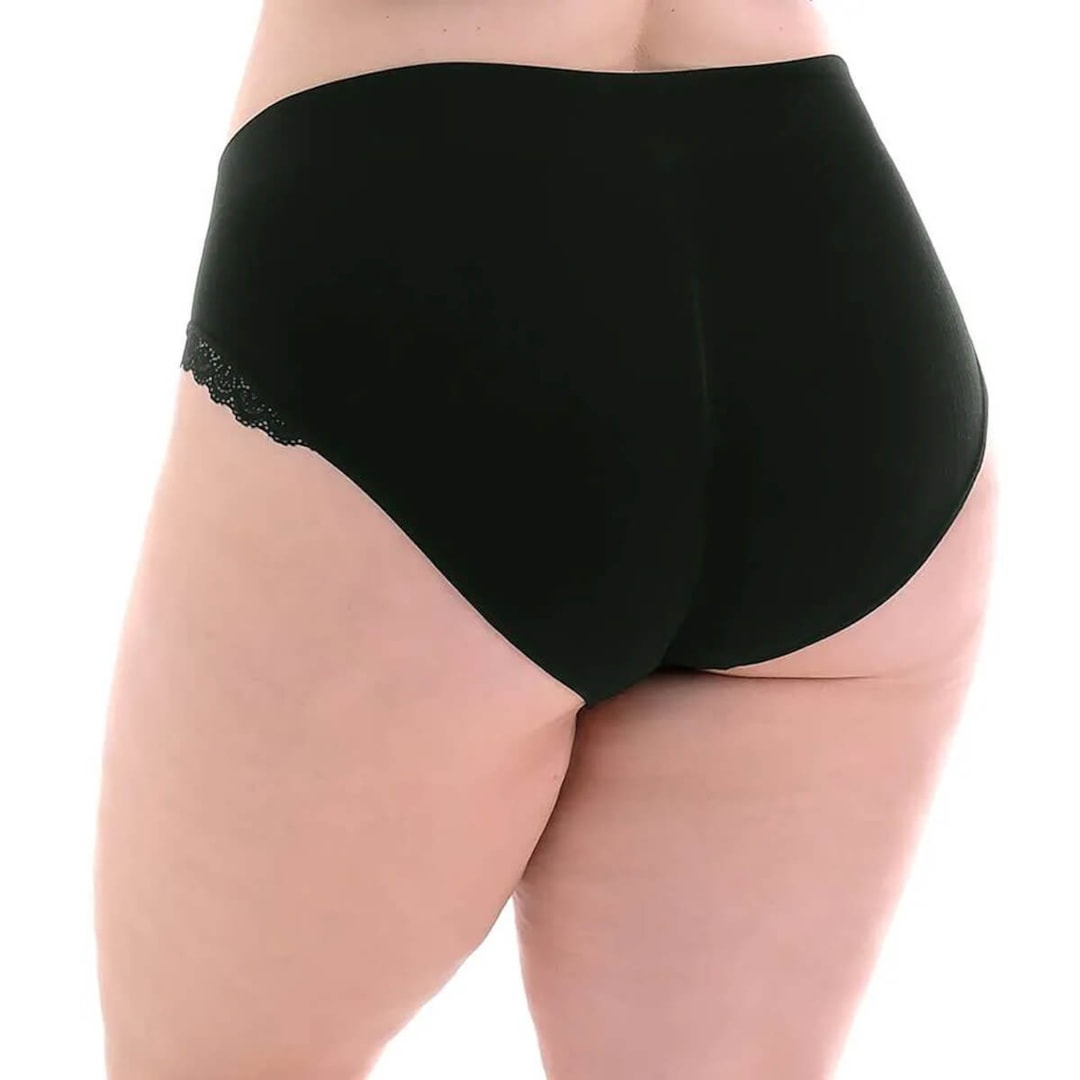 CALCINHA Anatômica JACQUARD Com RENDA LATERAL Sem COSTURA ZEE RUCCI V04 Preto CALCINHA Anatômica JACQUARD Com RENDA LATERAL Sem COSTURA ZEE RUCCI V04 Preto