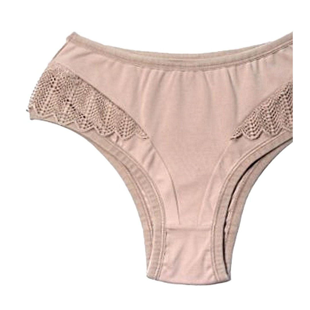 Calcinha Corpo Nu Com Renda 690 Chocolate