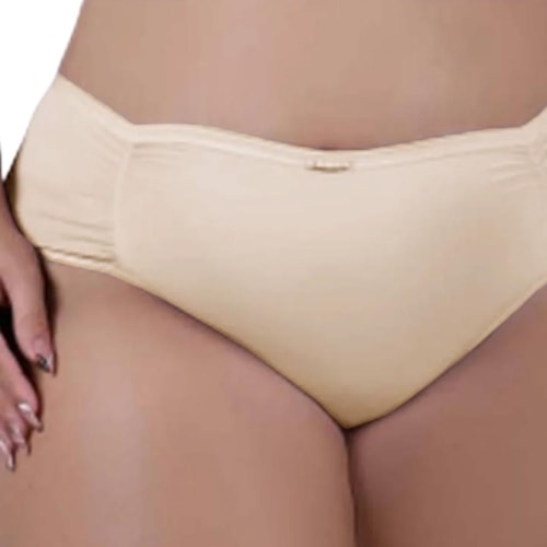 Detalhe - Calcinha Corpo Nu De Lycra 682 Nature