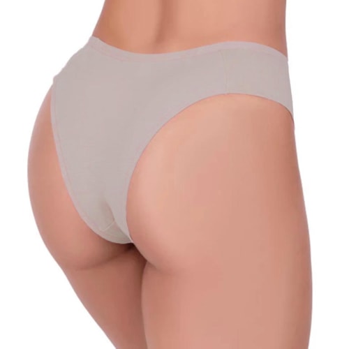 Detalhe - Calcinha Corpo Nu Microfibra Lateral Dupla 610 Blush