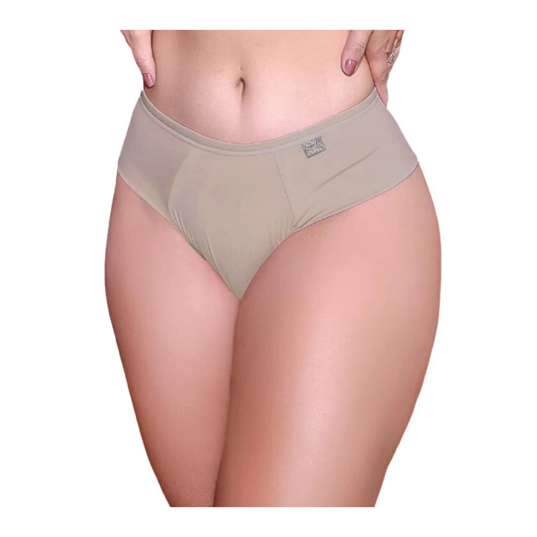Calcinha Corpo Nu Microfibra Lateral Dupla 610 Sepia Calcinha Corpo Nu Microfibra Lateral Dupla 610 Sepia