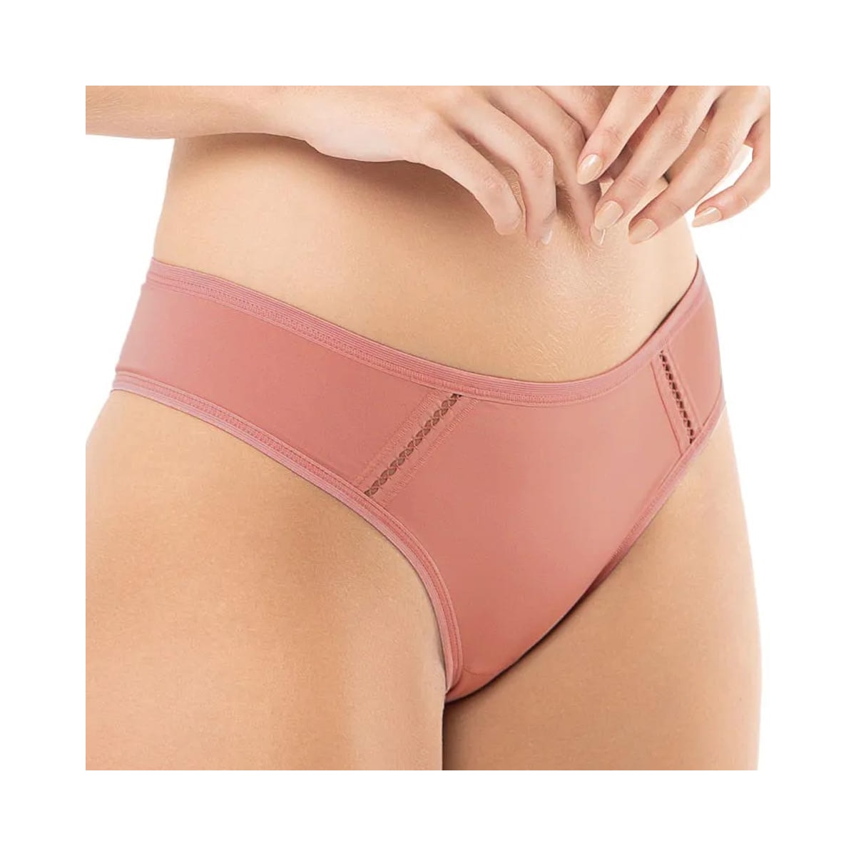 Calcinha Delrio Em Microfibra V51614 - Del.056 Rosa Cha