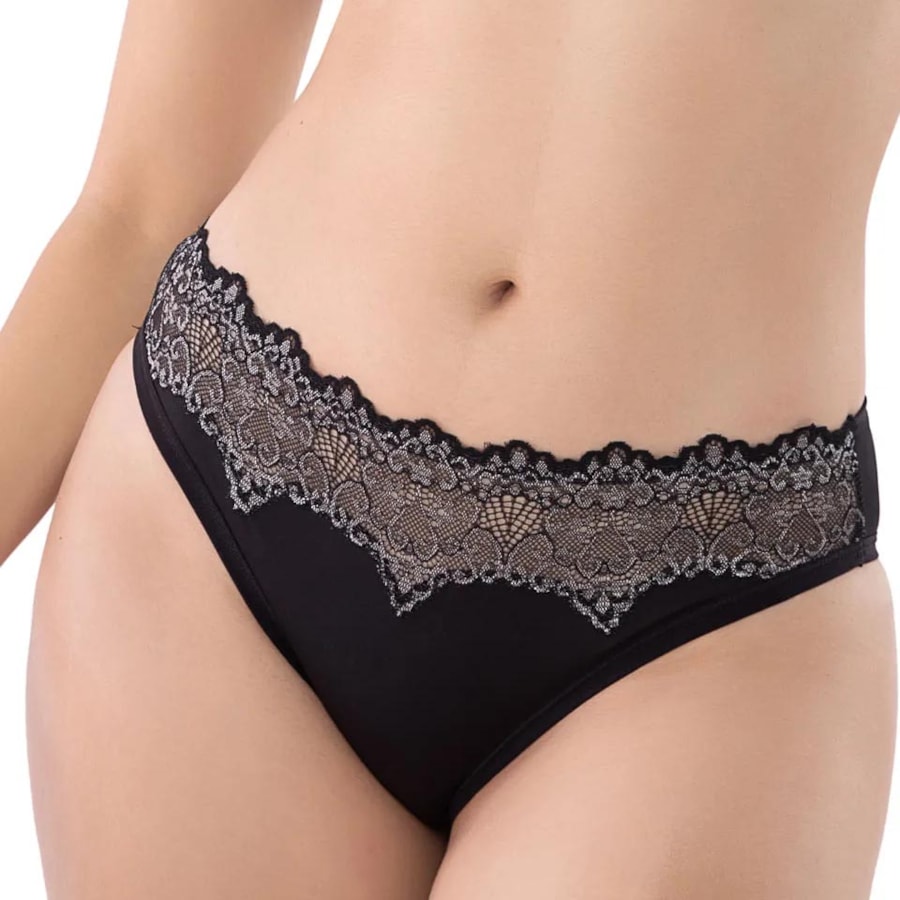 Calcinha Delrio V512321 Preto Calcinha Delrio V512321 Preto