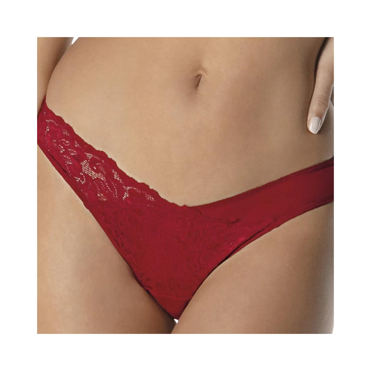 Calcinha Demillus Bastille 053355 06 - Carmim Calcinha Demillus Bastille 053355 06 - Carmim