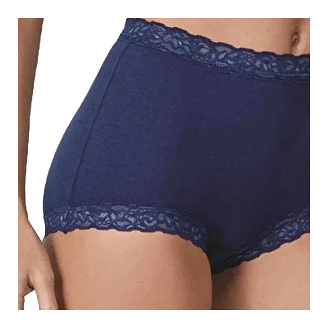 Calcinha Demillus Clássica Secret Cotton 057001 - Marinho Calcinha Demillus Clássica Secret Cotton 057001 - Marinho