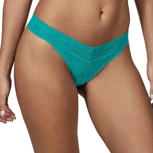 Calcinha Demillus Fio Dental Buquê 051190 01 - Azul Capri